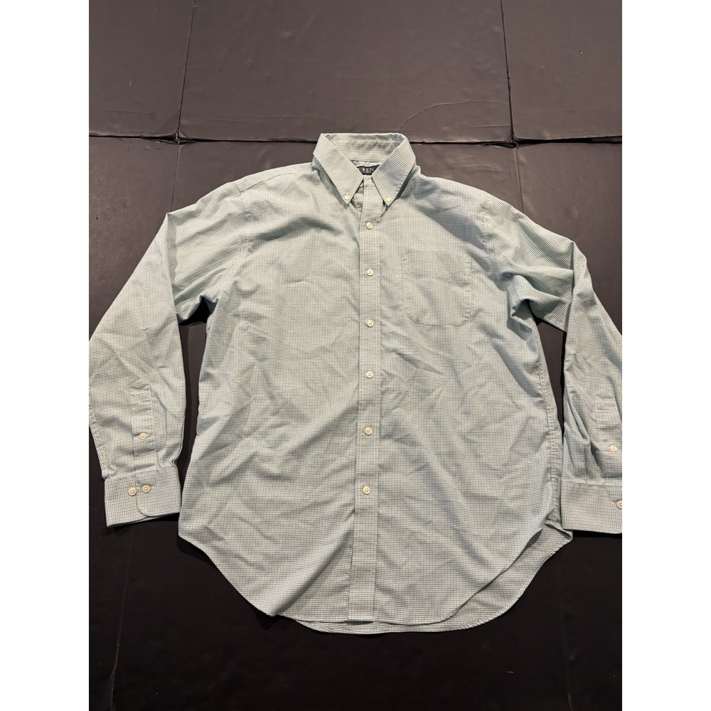 Lauren Ralph Lauren Classic Fit Non-Iron Long Sleeve Button-Down Shirt Green
